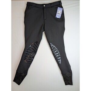 Tuff Rider Men's Patrol Unifleece  Breeches Size 28 Black Equestrian NWT